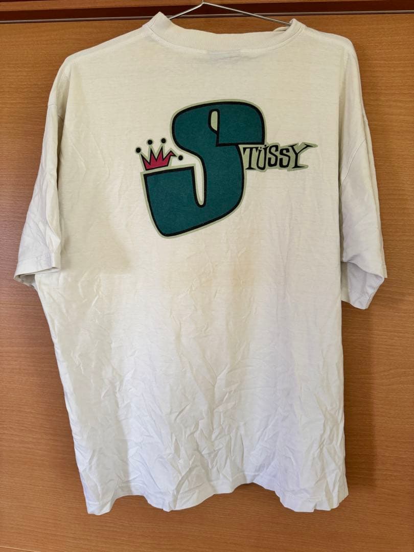 OLD STUSSY 80s crown vintage T-shirts 王冠 STUSSY OLD Tシャツ 黒