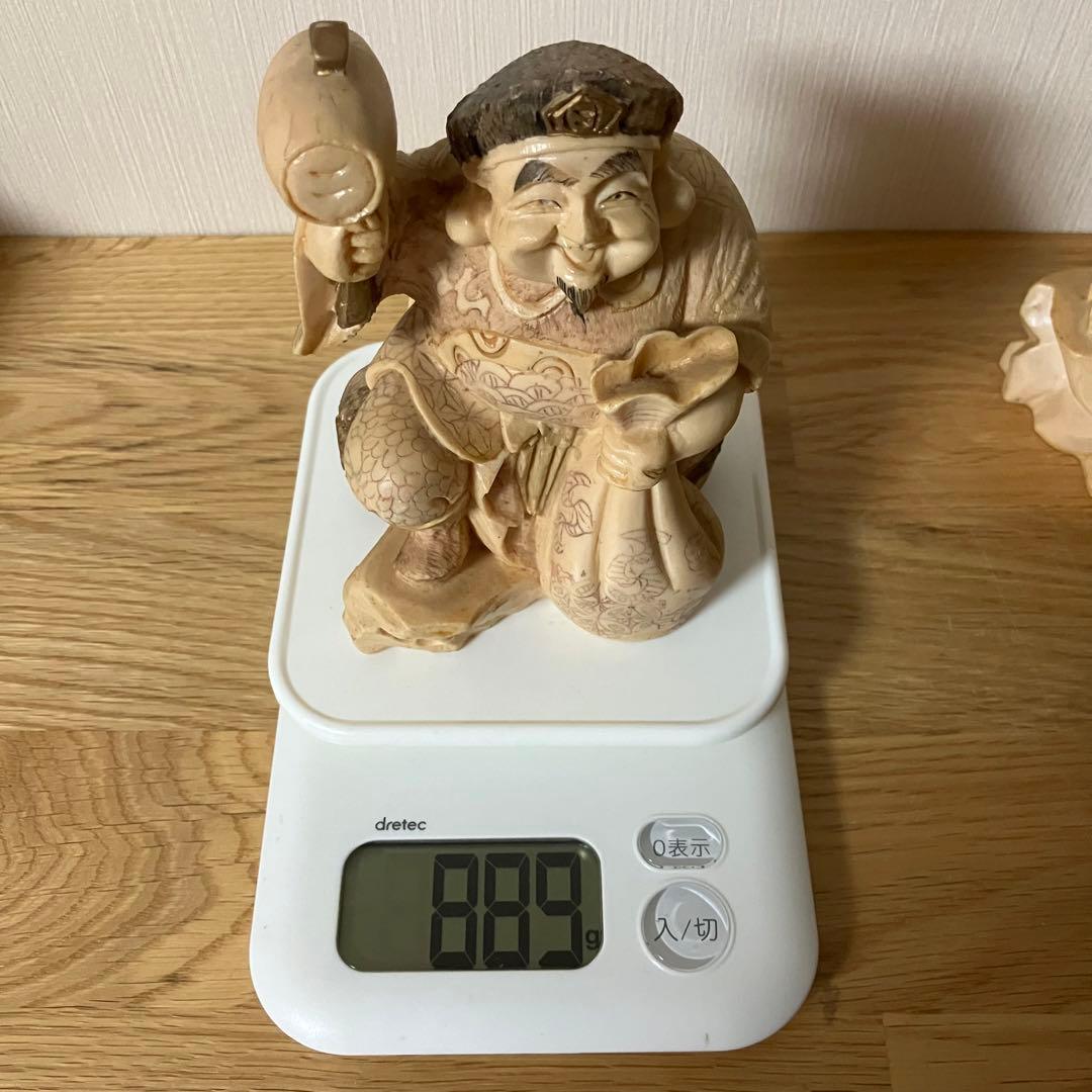 恵比寿様 大黒天様 縁起物 置物 練り物 - メルカリ