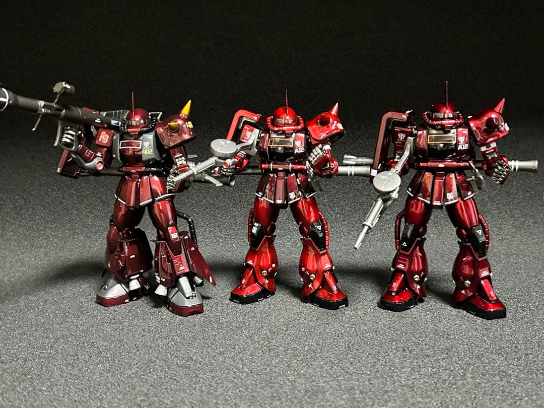 MGシャア専用ザク キャンディーグラデーション全塗装済み完成品