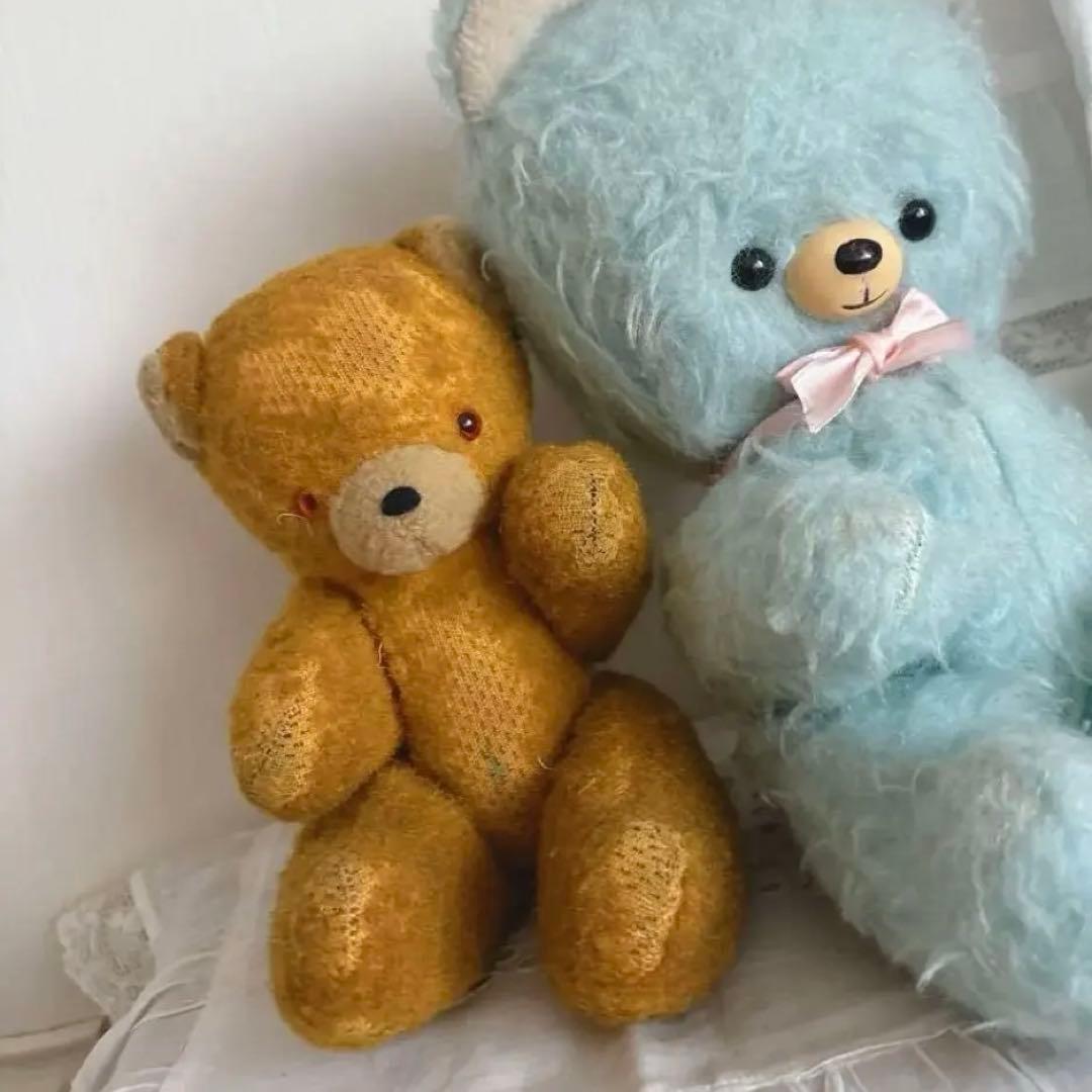 DDRベア 古い子　アンティークベア　アンティークテディベア　ボネ襟パンツ付き ⑅︎୨୧ ㊙️ヴィンテージ 大きなDDRベア アンティークベア ୨୧⑅︎*