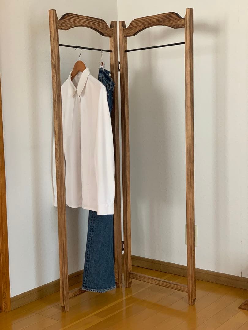 【洋書スタイル】木とアイアンのアンティークハンガーラック 配送 【洋書スタイル】木とアイアンのハンガーラック 洋書スタイル】木