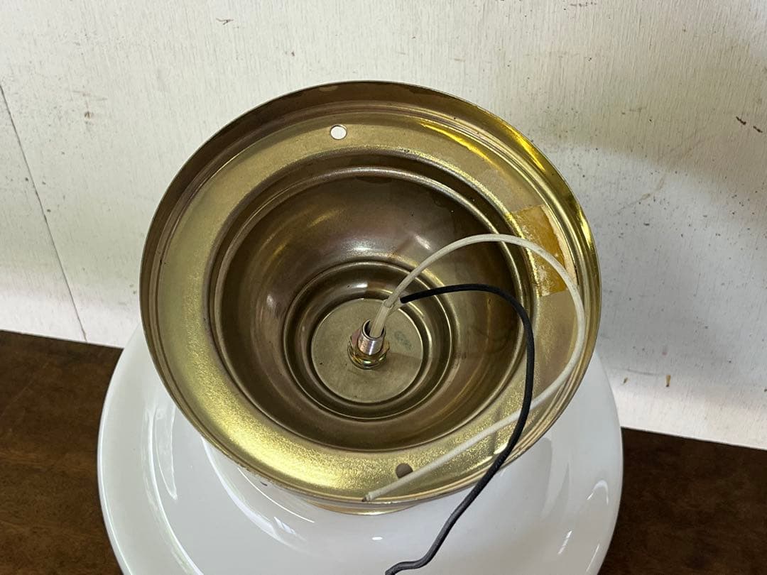 次*丸様 「デッドストック」ガラスシェードの照明器具 レトロ天井照明