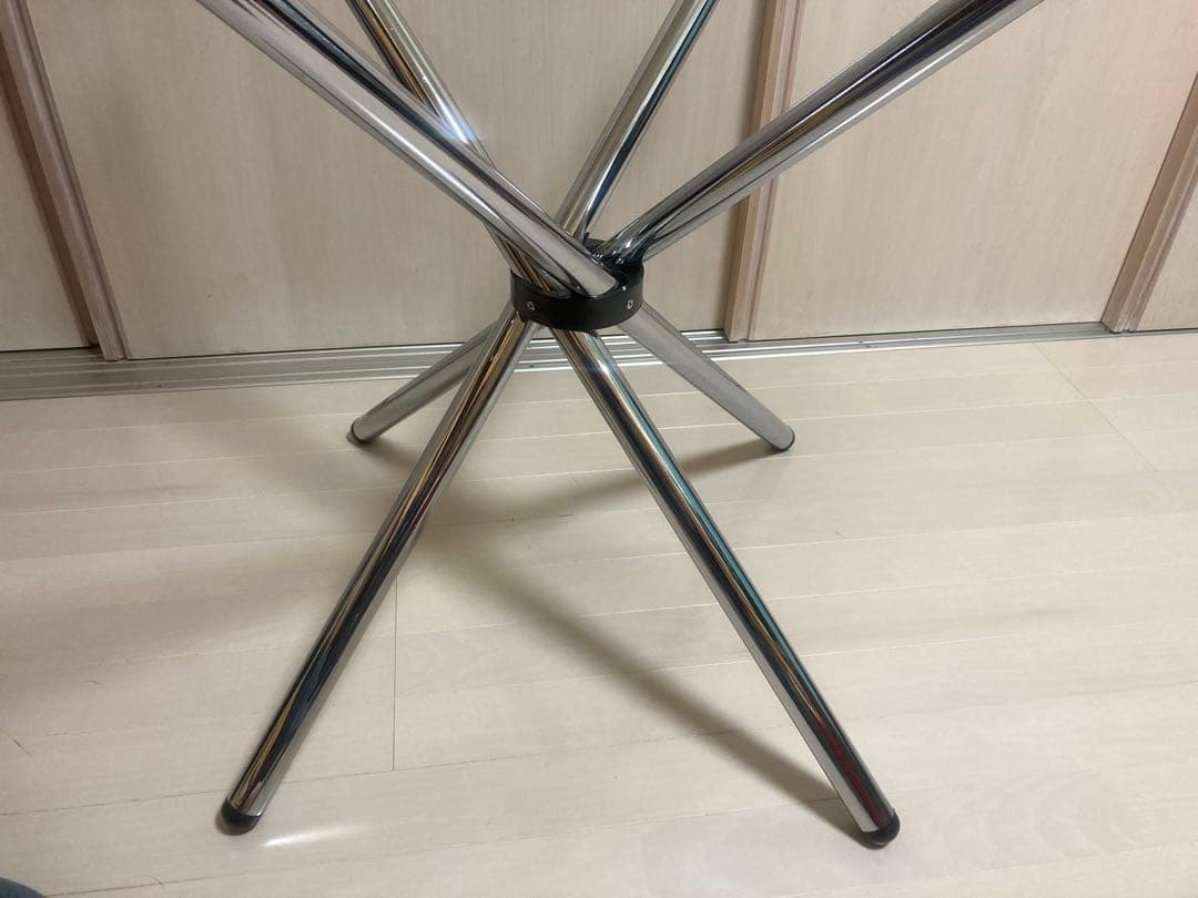 円形ダイニングテーブル 強化ガラス