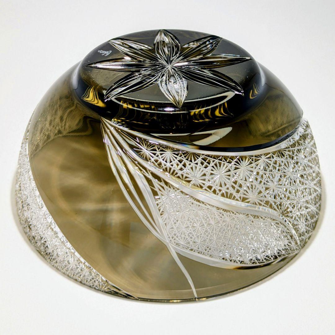 江戸切子 根本硝子工芸 根本達也 作品 中鉢【 銘： 風流 】