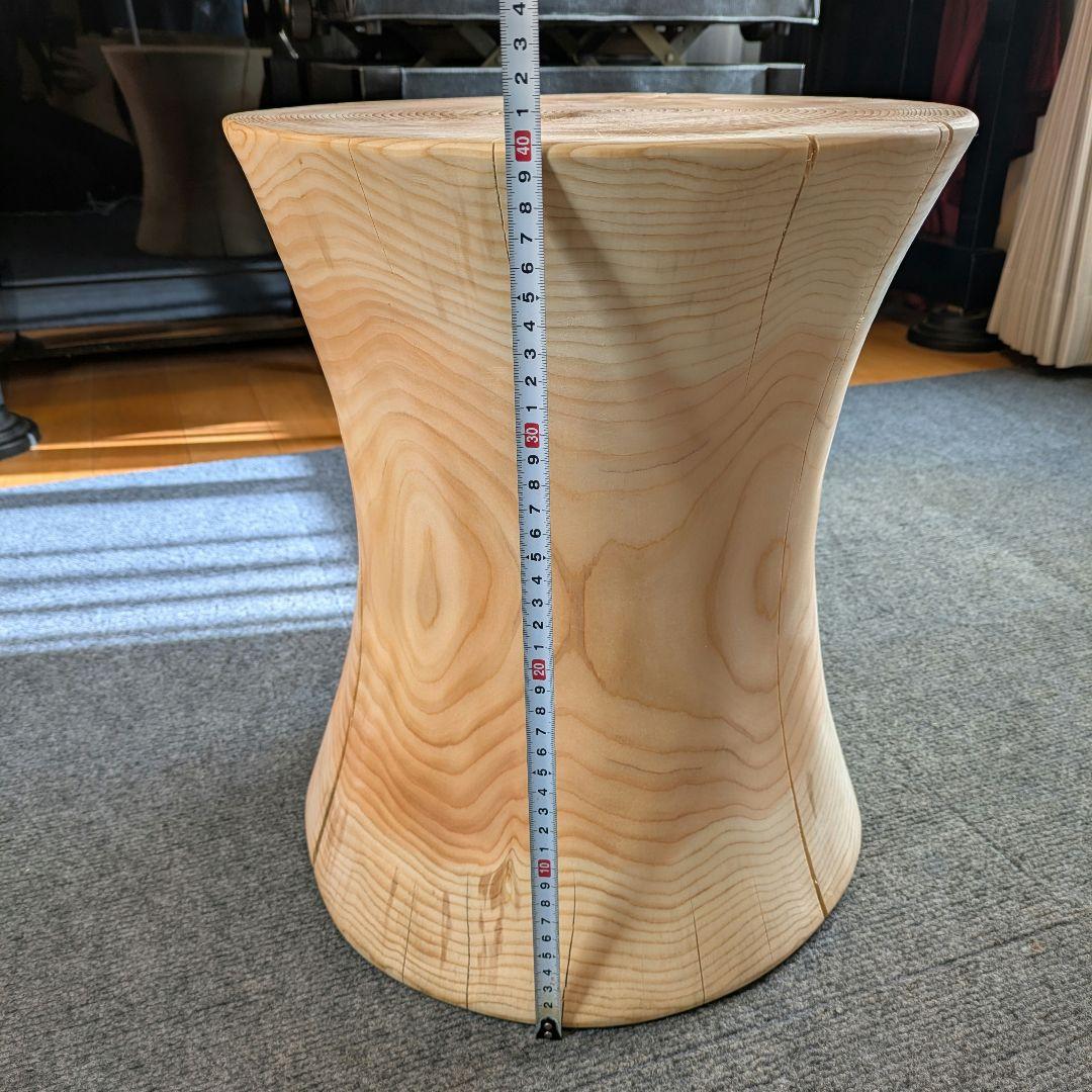 outdoorman　檜⑥　丸太　椅子　スツール　高さ約40㎝