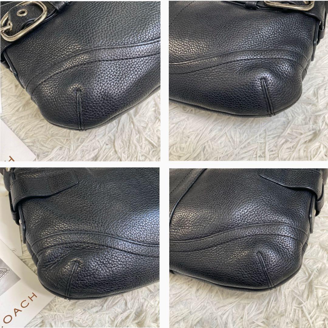 vintage coach old soho Black ダブルバックル 黒