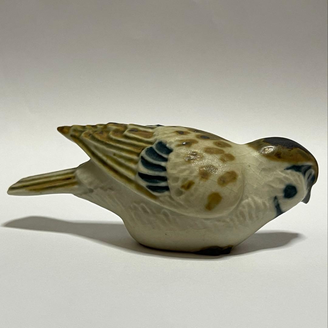 一技庵 林沐雨 群雀 京焼 置物