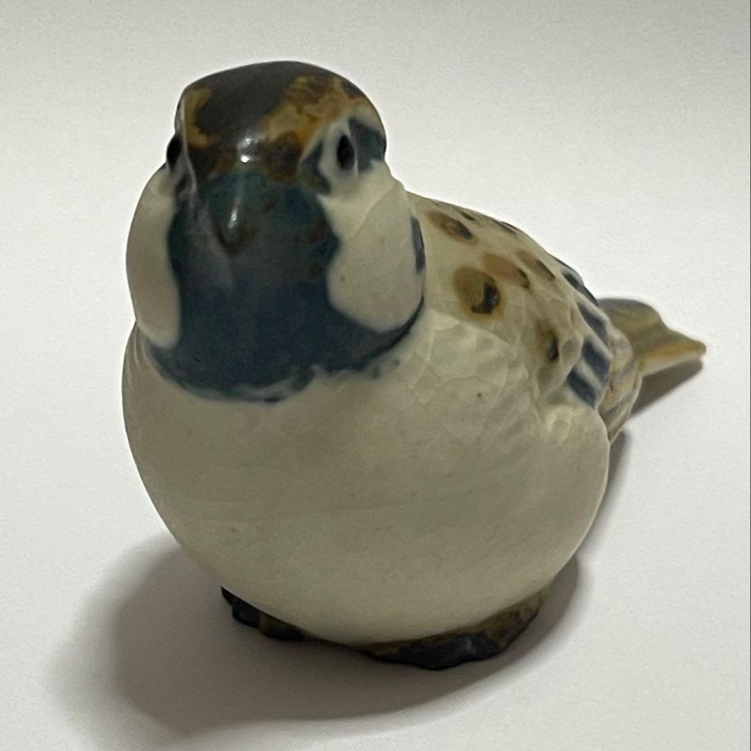 一技庵 林沐雨 群雀 京焼 置物