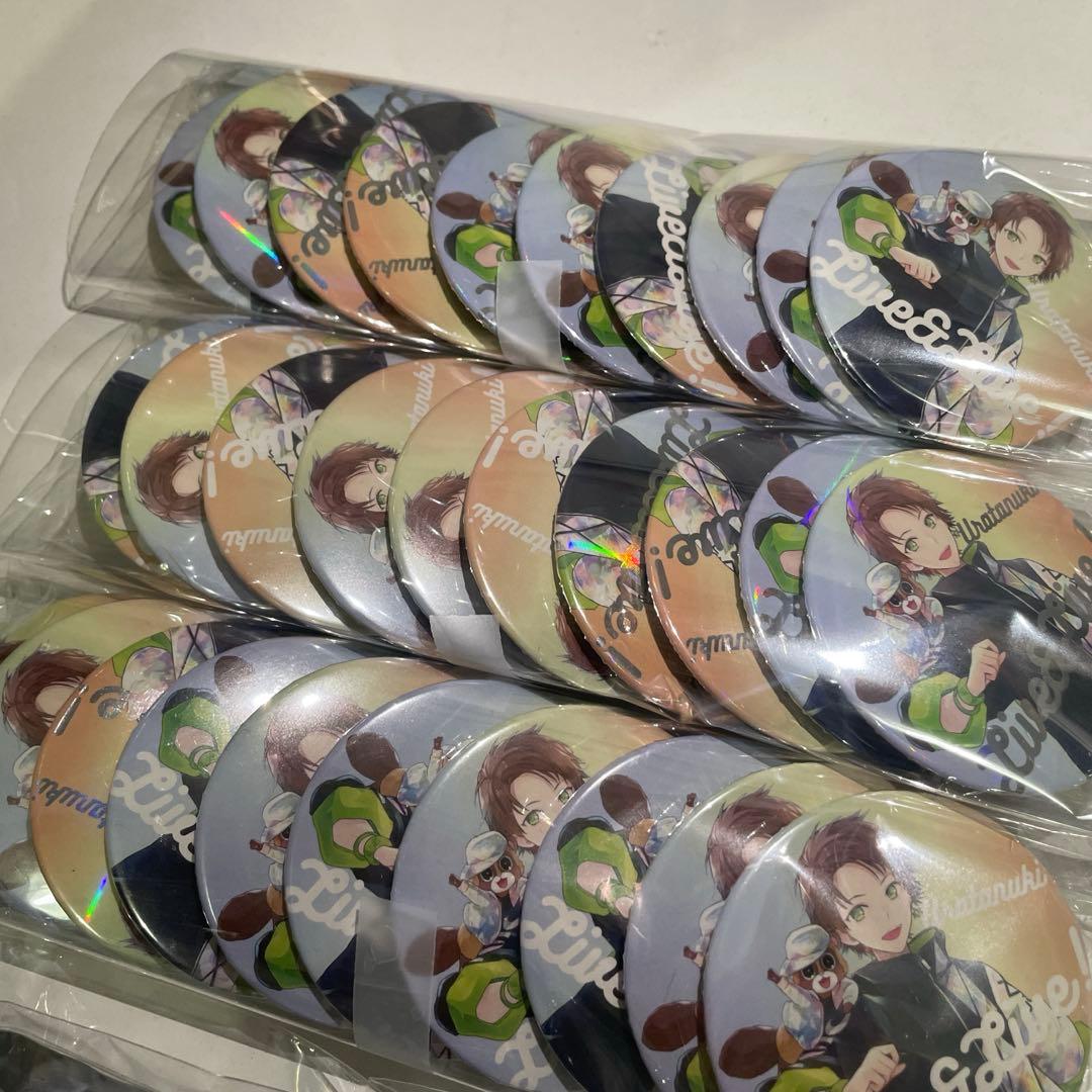 J41.うらたぬき 浦島坂田船 配信ライブ2020 rainbow缶バッジ 等身