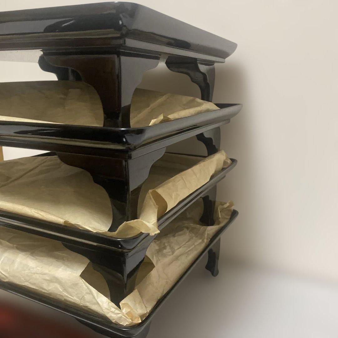 輪島塗木製脚付御膳 塗分 五客 - メルカリ