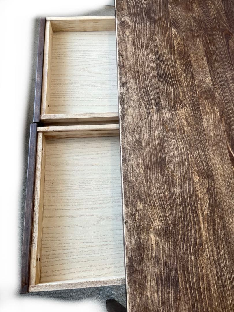 アクタス購入ウォールナットダイニングテーブル１２０センチ引き出し付き