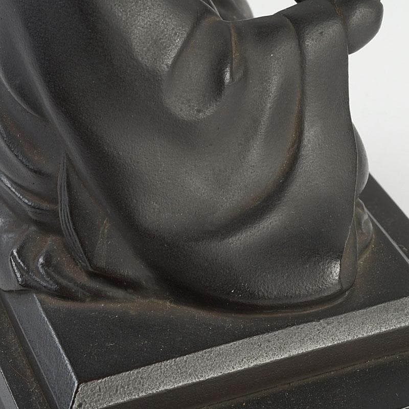 仏教美術 古銅 人物座像 仏像 置物 C 9510