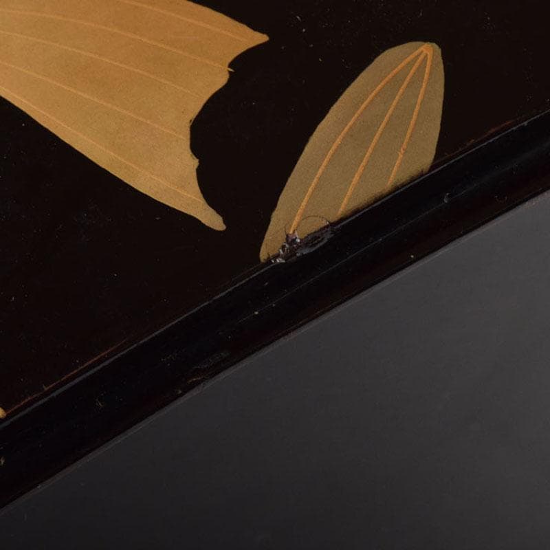 輪島塗　漆塗　草蒔絵　四段重箱　時代箱付　C　7535