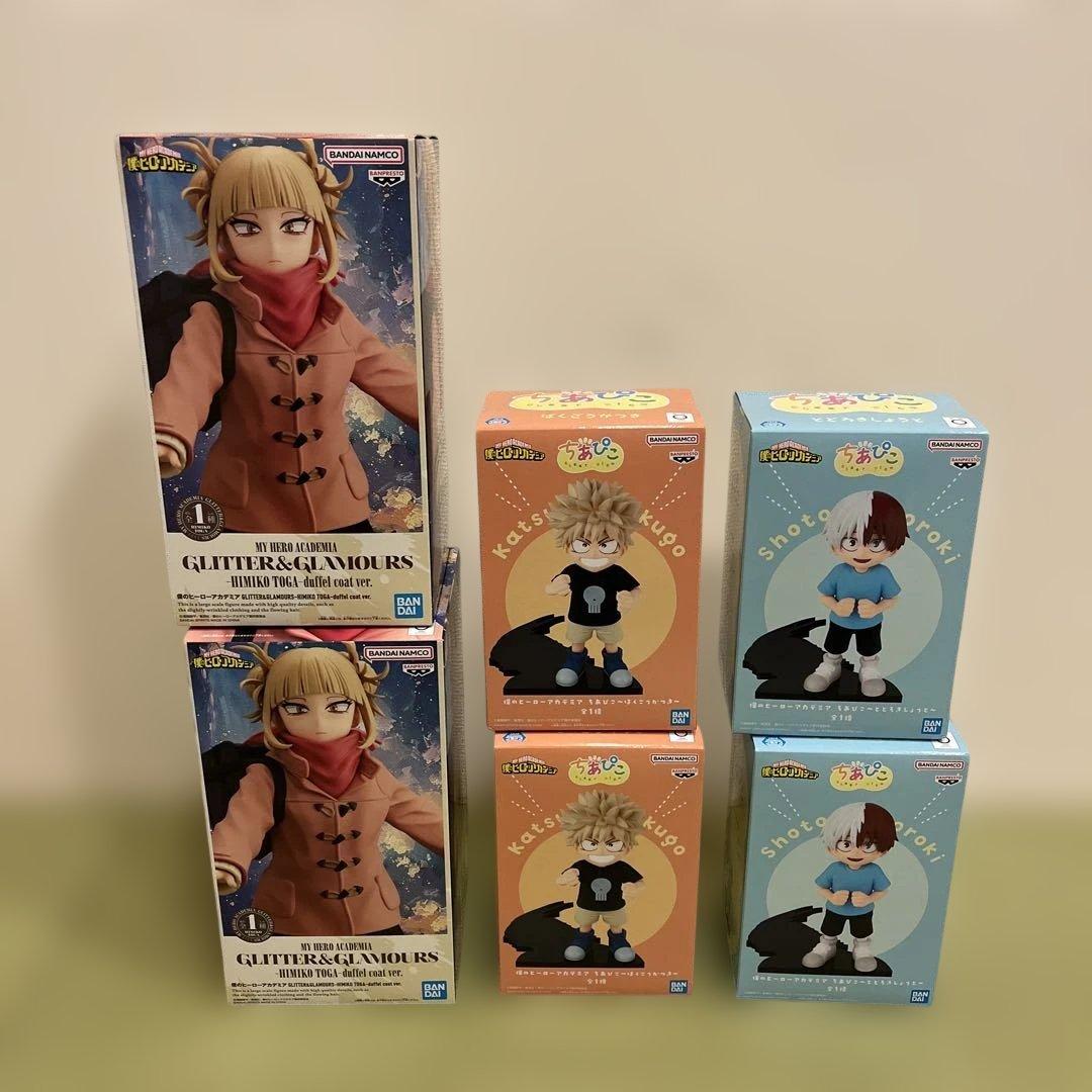 僕のヒーローアカデミア フィギュア 3点セット ちあぴこ 爆豪勝己 轟 焦凍