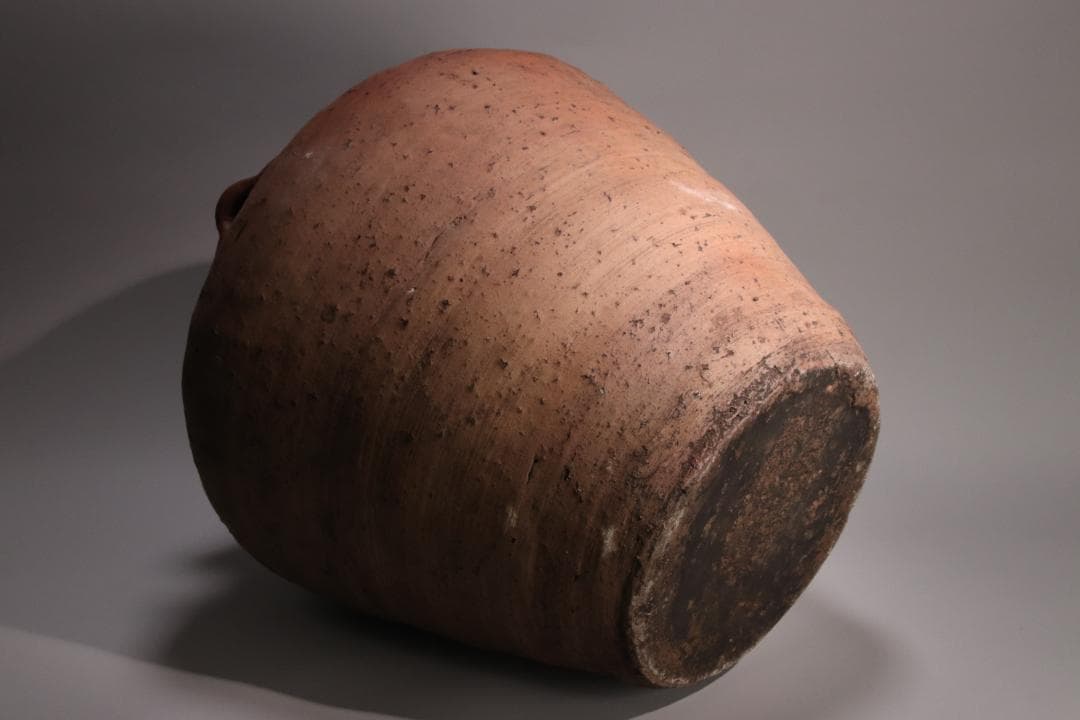 BE793 桃山期~江戸期 古信楽 四耳壷 四耳子 窯印