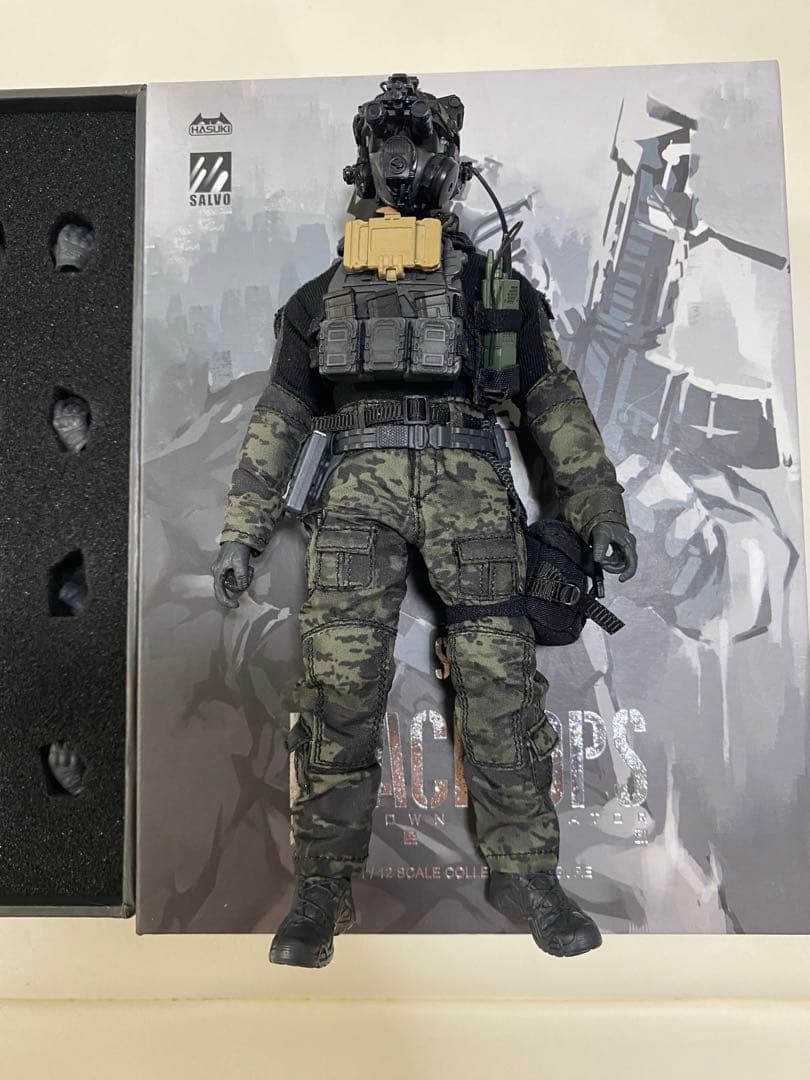 開封品HASUKI SALVOシリーズ BLACK OPS 1/12フィギュア