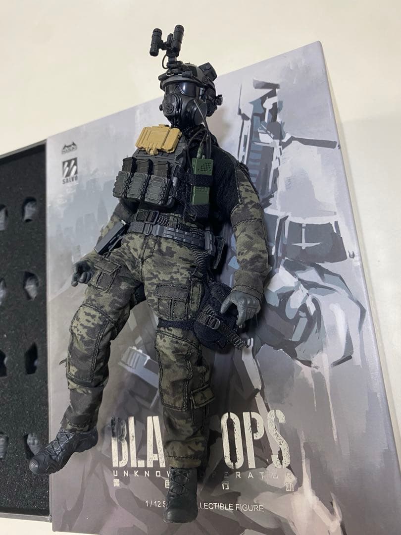 開封品HASUKI SALVOシリーズ BLACK OPS 1/12フィギュア