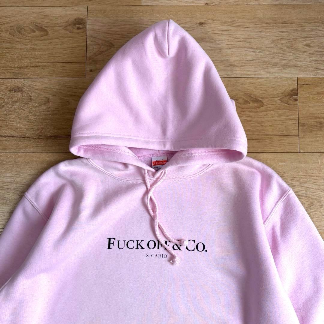 FUCK OFF & CO. SICARIO ピンクパーカー XL