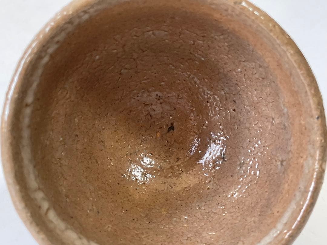 陶芸家 作家物 岡本作礼 唐津井戸 ぐい呑 井戸ぐい呑 梅花皮 酒器