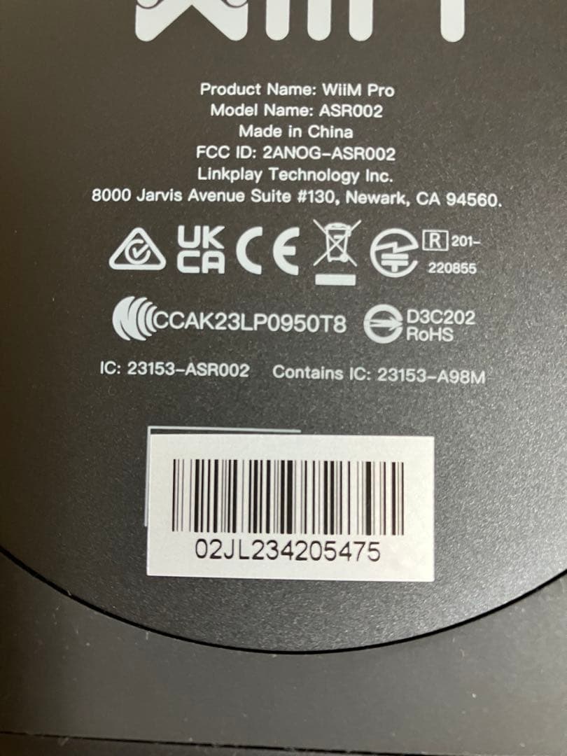 Wiim proオーディオストリーミングデバイス、リモコン付き