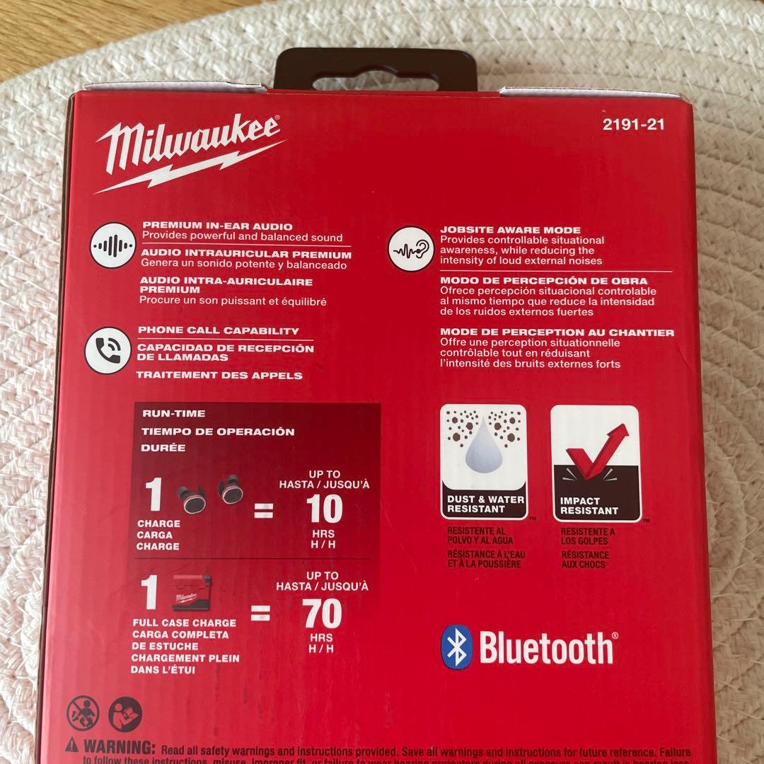 激レア！】ミルウォーキー Milwaukee ワイヤレスイヤホン イアフォン