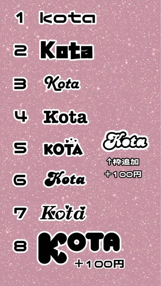 デコパーツ オーダー