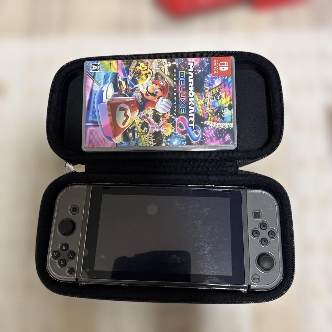 Nintendo Switch 本体 グレー 収納ケース付き