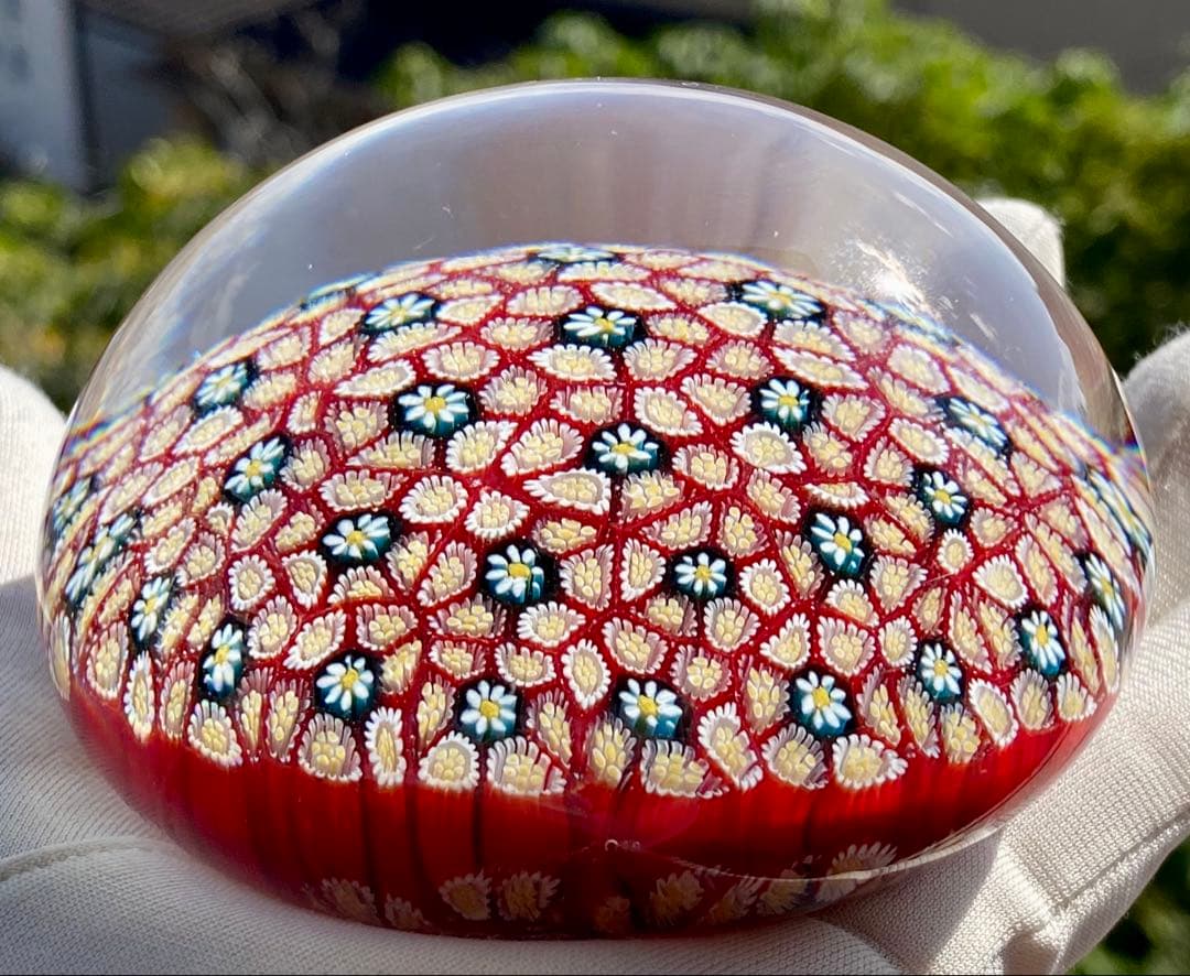 ベネチアングラス ムラノ ガラスペーパーウェイト ガラス文鎮