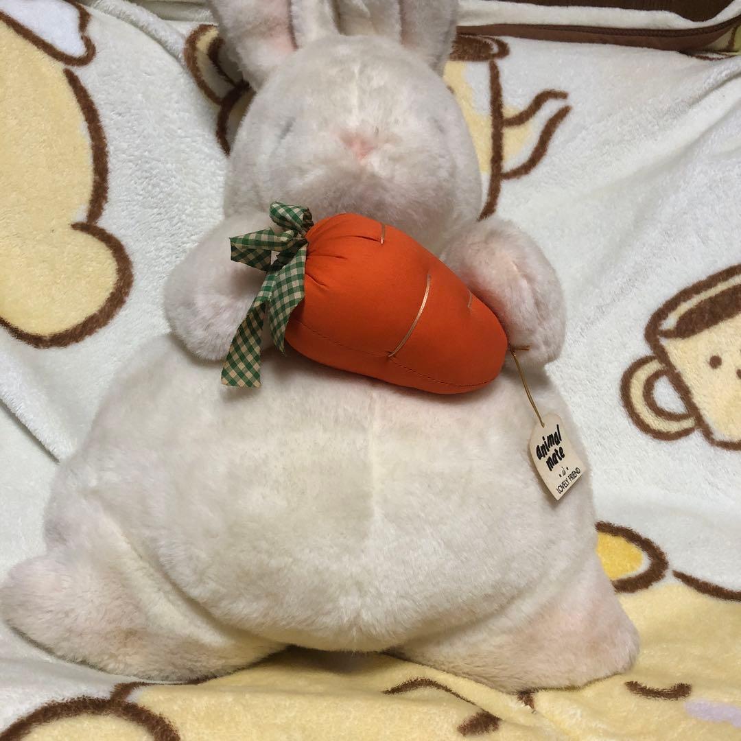 昭和レトロ　ヴィンテージ セキグチ製　ニンジンうさぎ　2Lサイズ　中古品