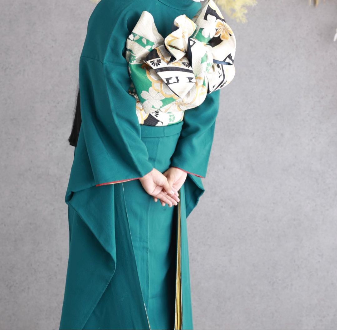 値下げ可能！山本寛斎ビリヤードグリーン 成人式振袖 振袖セット