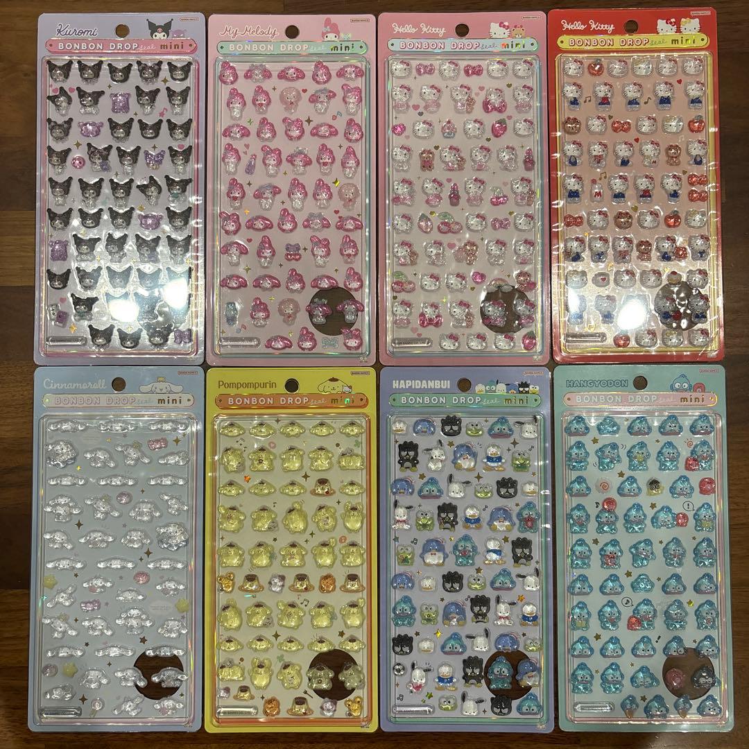 【正規品】サンリオ ボンボンドロップシールミニ コンプリートセット
