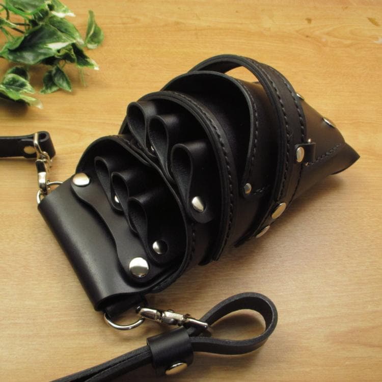 ★特別価格★　オールブラック　６丁差し　革ベルト付　SCYL-223/CKA