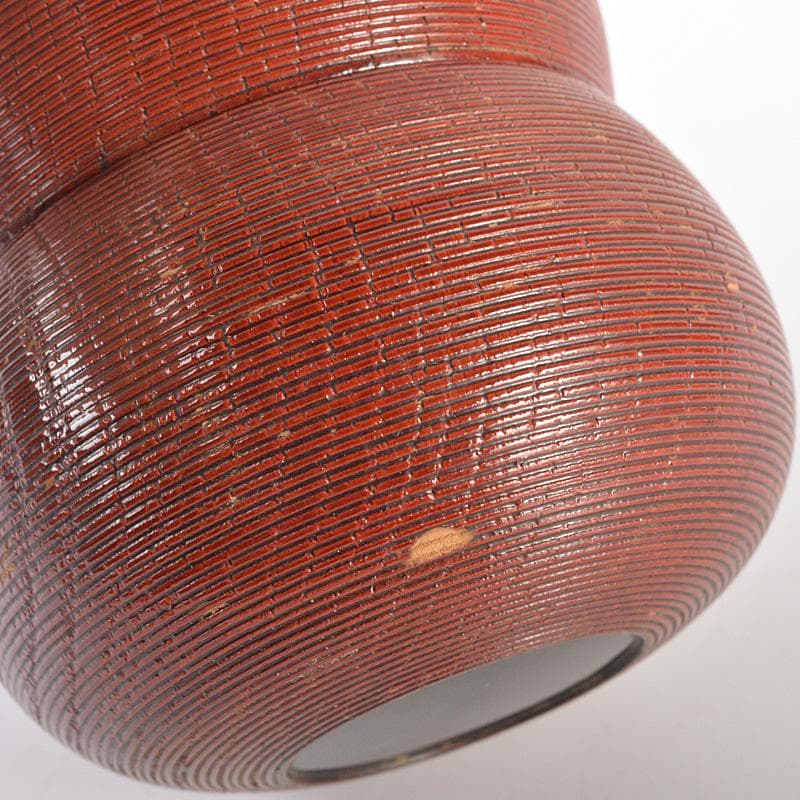 茶道具　越前塗　糸目　七宝蒔絵　瓢茶器　共箱　V　R6794