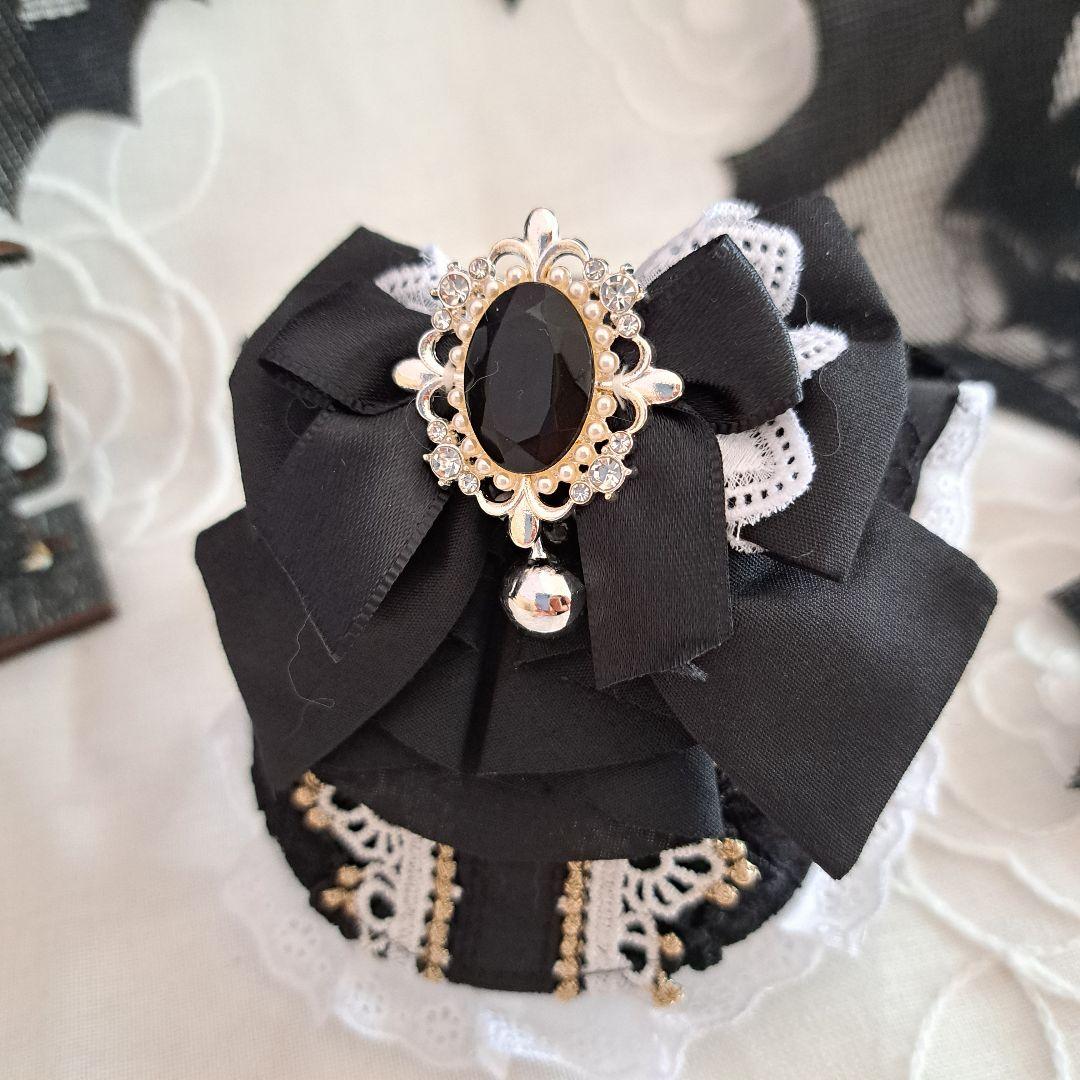 ハロウィンスタイ、ゴスロリ風(ブラック)わんちゃん猫ちゃん用