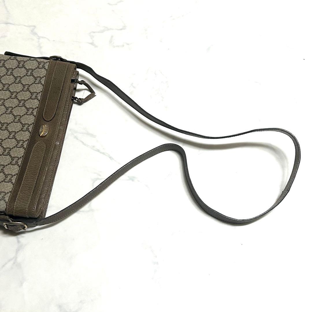 GUCCI✨ショルダーバッグ 2室 GGスプリーム ロゴ金具ギャランティーカード