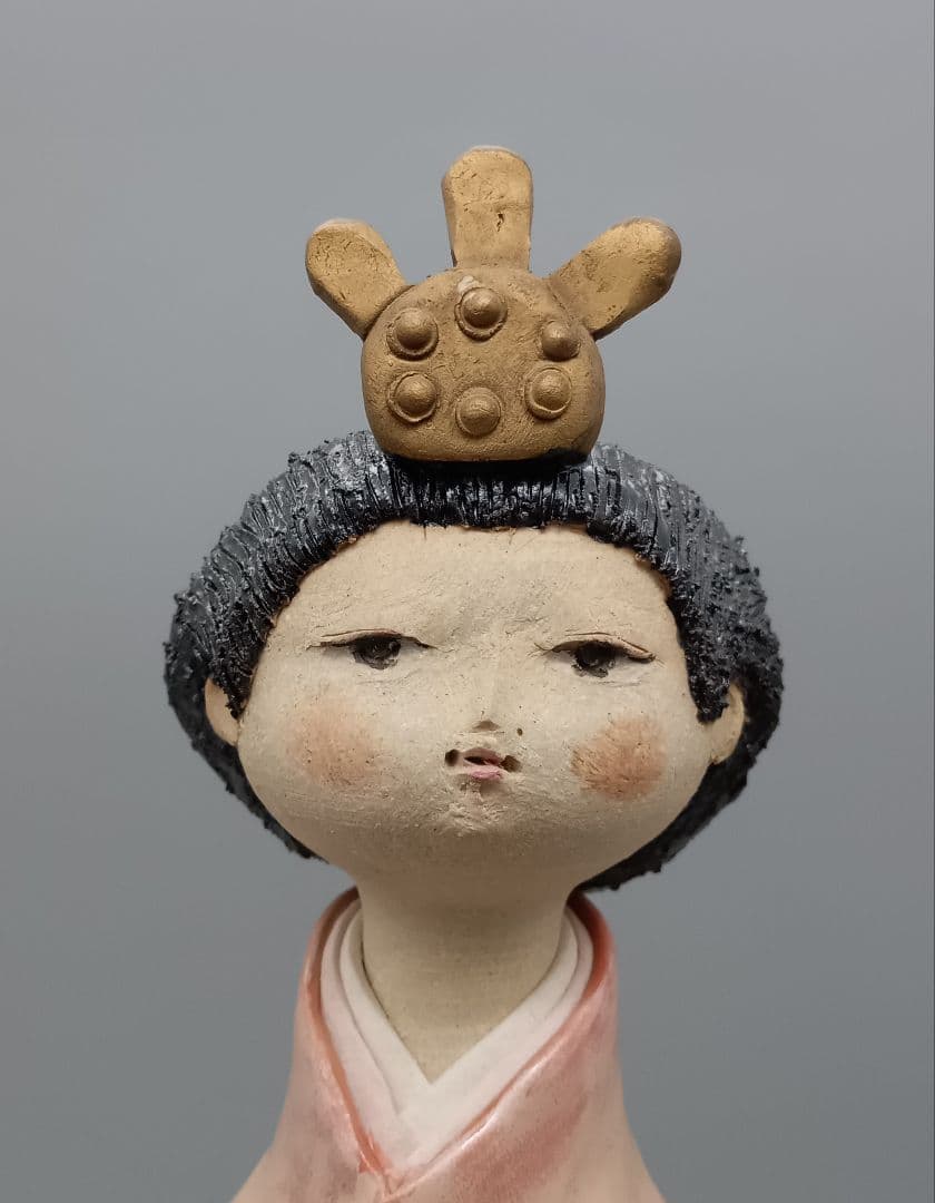 雛人形 ひなまつり お雛様 ポタリーメルヘン 大きめ 作家もの