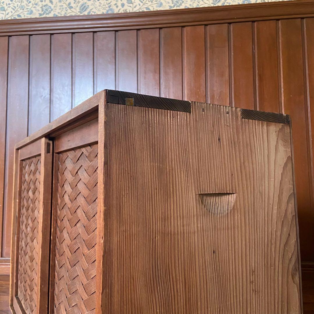 mini様✴︎ 網代編み 時代家具 茶道具棚 アンティーク家具 お茶室に