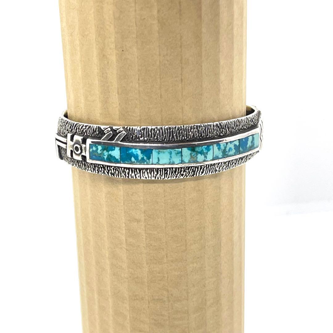 nn ●HOPI・ホピ族ココペリ●ターコイズ●シルバーバングル●ビンテージ