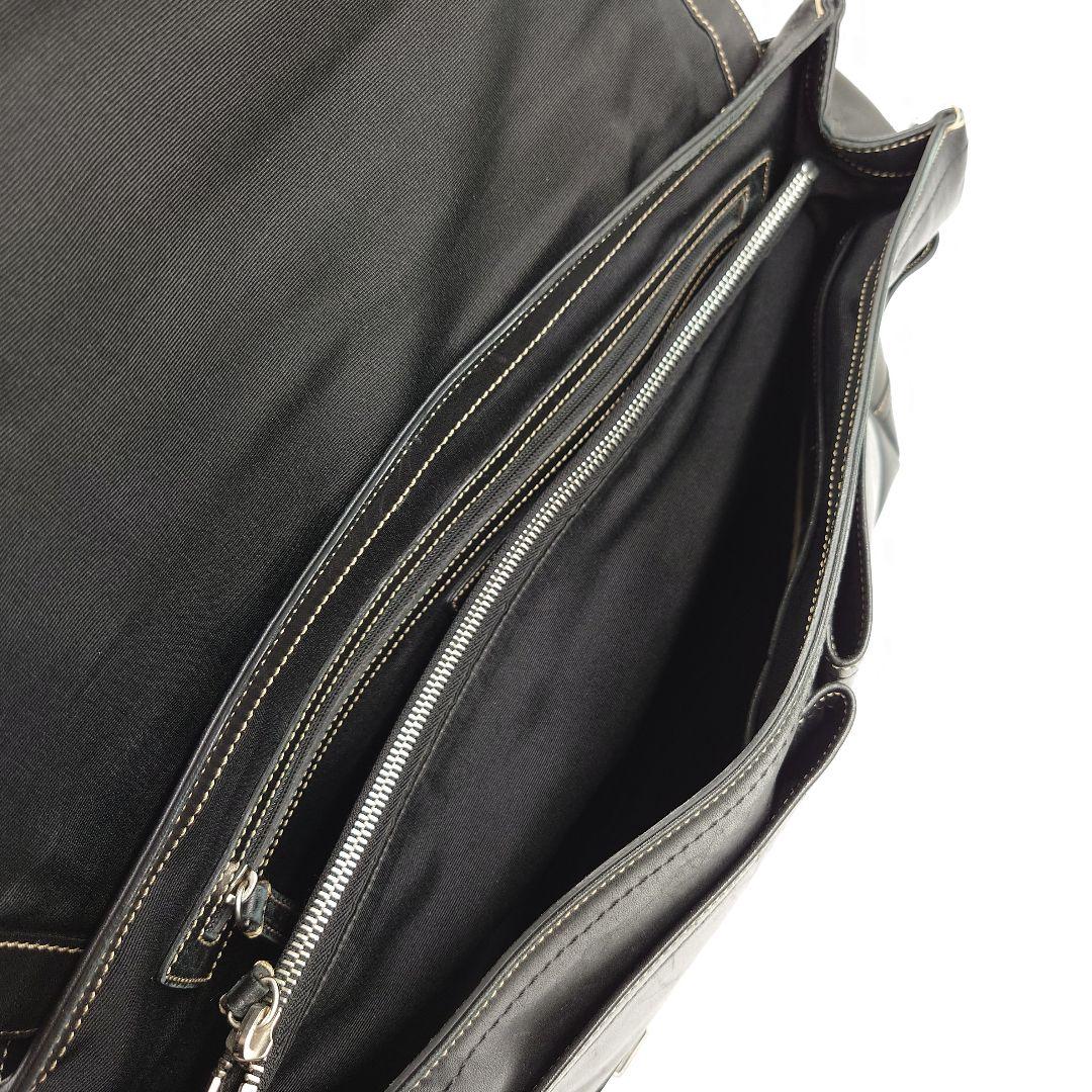 COACH オールドコーチ ビジネスバッグ 2way レザー 黒 トンプソン