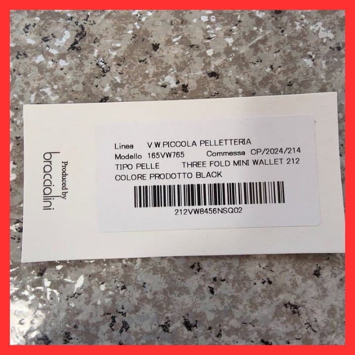 【新品未使用】ヴィヴィアンウエストウッド三つ折り財布　165VW765　ブラック