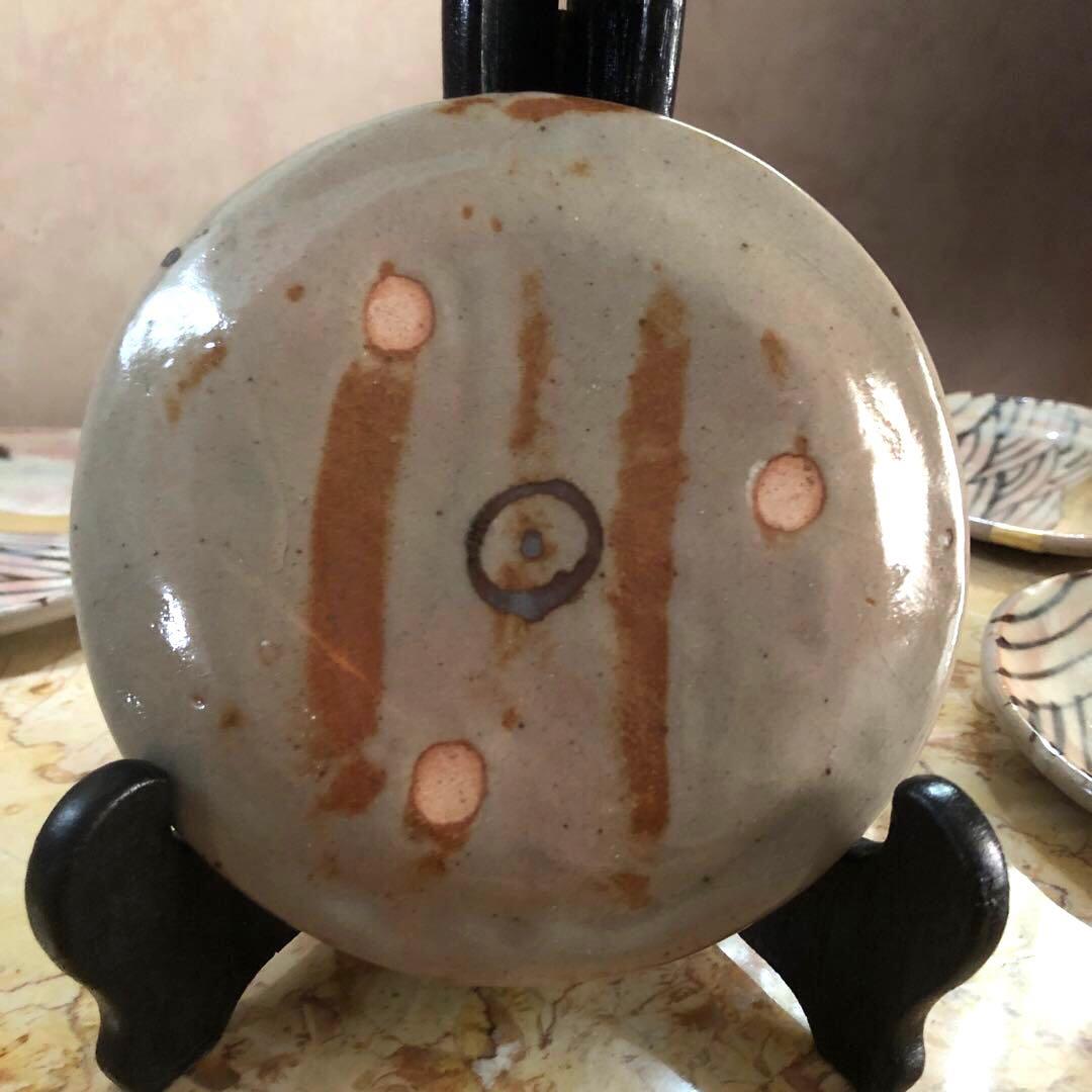 仙山窯 安藤日出武作 乾山風金彩銘々皿5客