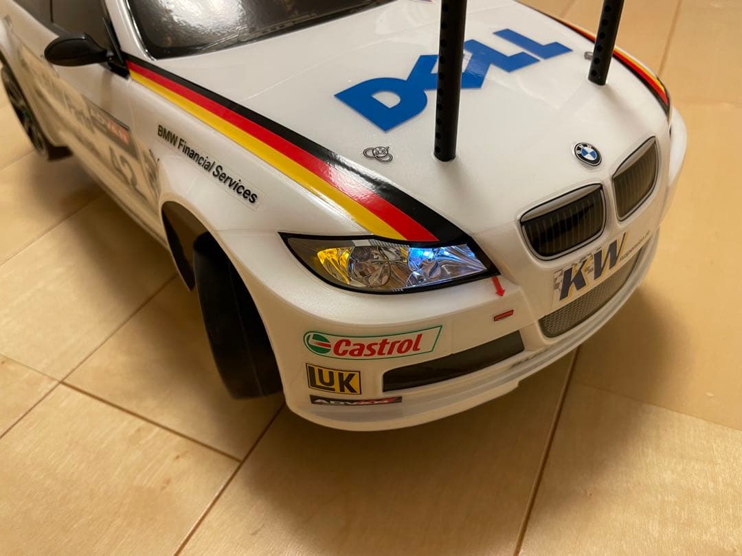 未走行　作成済み　タミヤ　BMW 320si ライトユニット組み込み