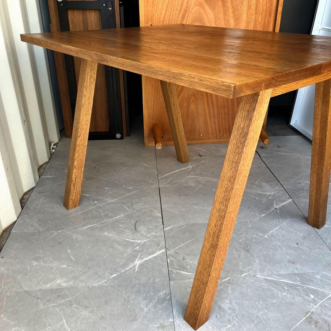 取付無料！ウニコ エレムト 北欧風天然木ブラウンダイニングテーブルw1000✨