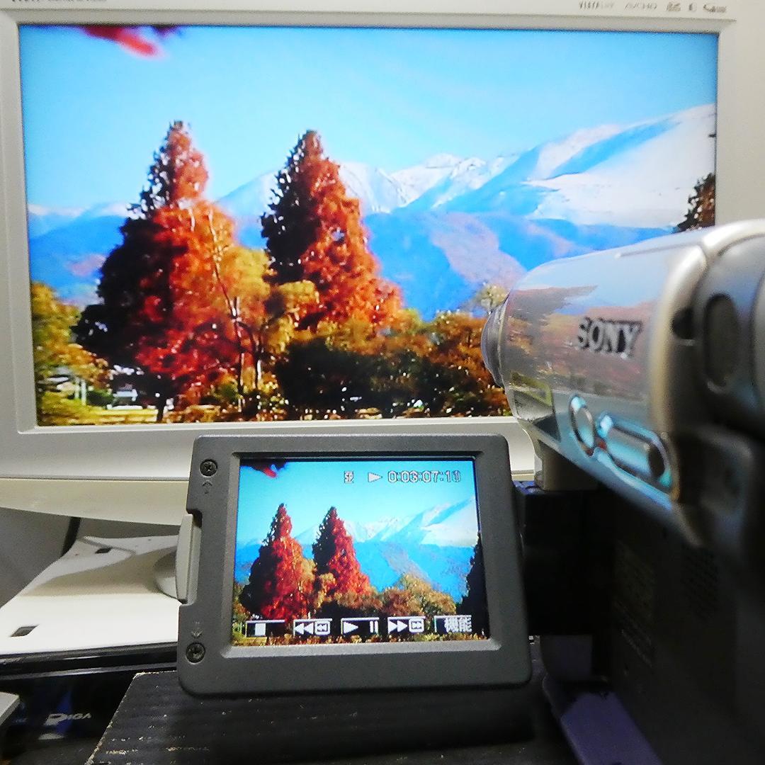 動作品ソニー DCR-TRV33 MiniDVビデオカメラ　DVDダビングに最適
