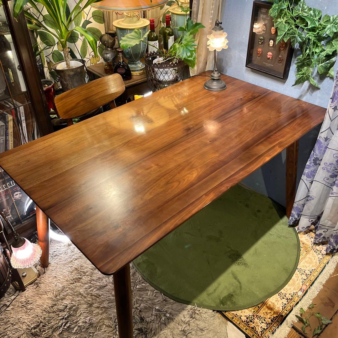 黒ぶたどん Sale ヴィンテージ ウォールナット１３５ダイニングテーブル