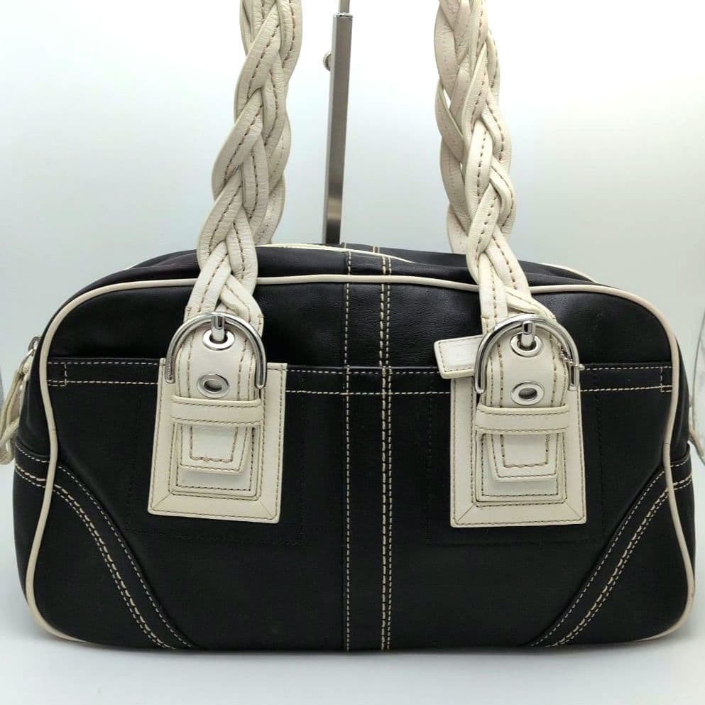 バッグ COACH Leather Mini Boston Bag y2k