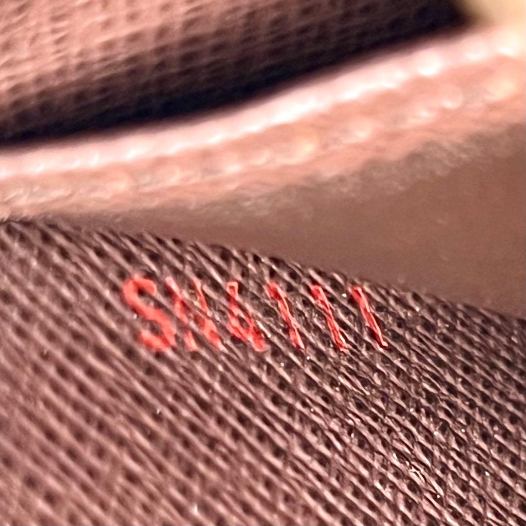 ルイヴィトン ダミエ ジッピーパース N63070 ラウンドジップ