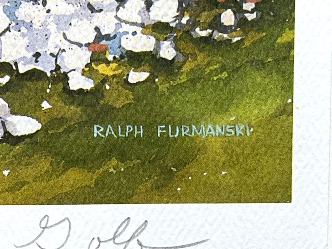 真作保証 ラルフ・ファーマンスキ 「autumn Golf」 リトグラフ 良品