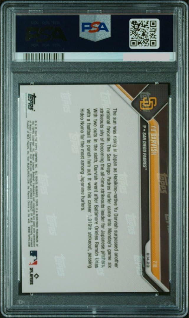 PSA10 鑑定済 Topps now MLB ダルビッシュ カード シリアル