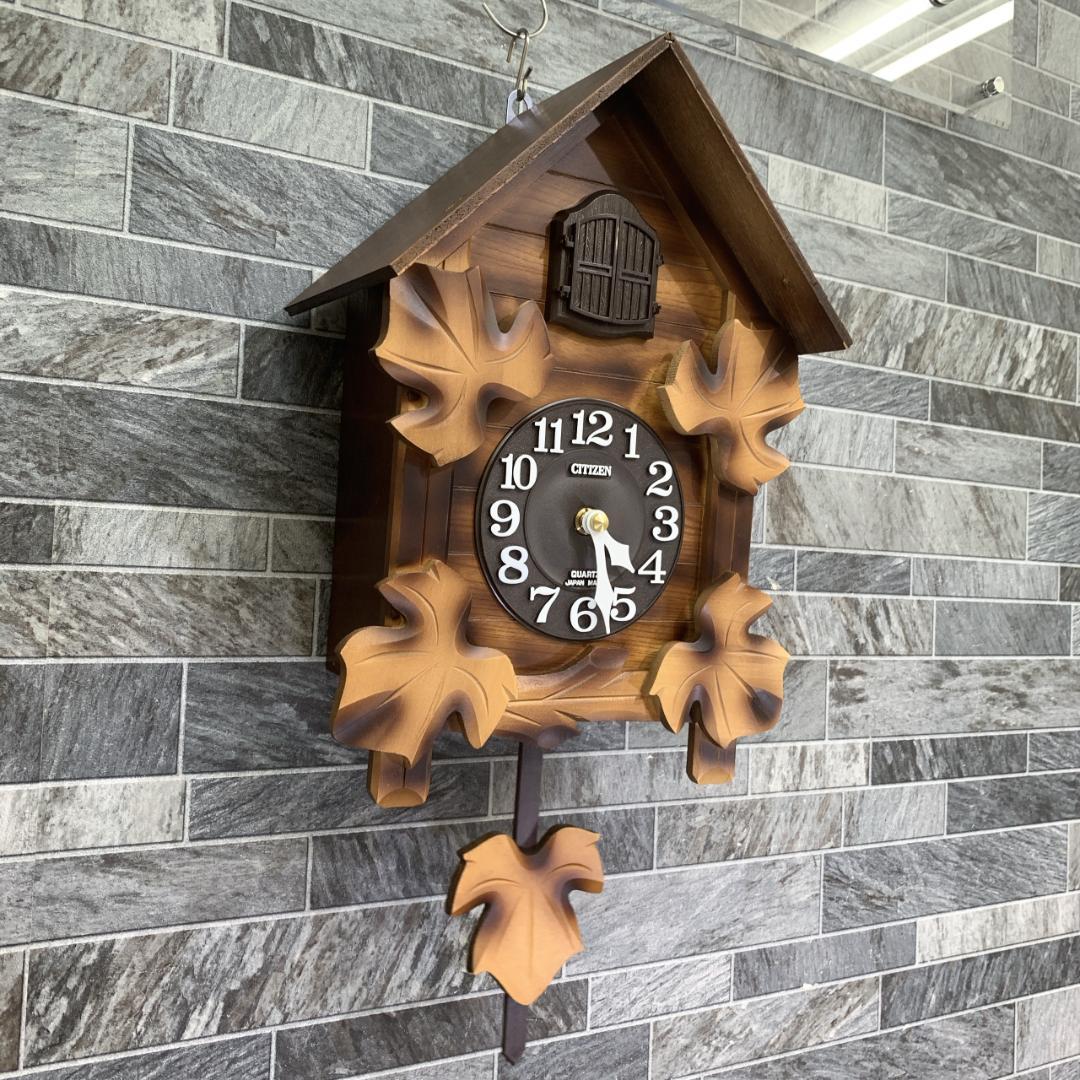 りさ　希少新品　CITIZEN　木製鳩時計　メイソン　4MJ234-B06